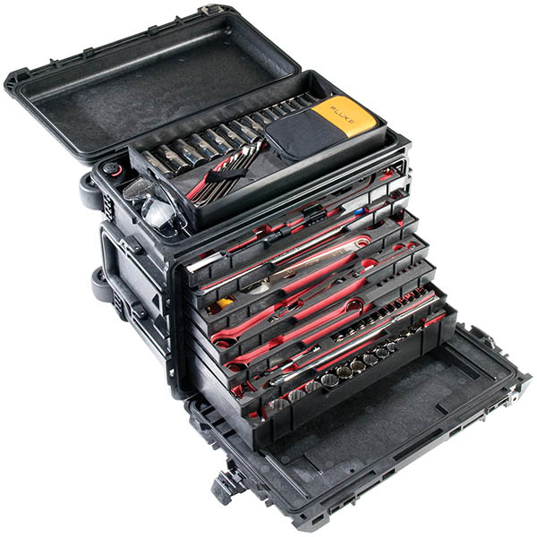 Pelican | Mobile Tool Chest With 7 Drawers 0450 | Black image 1