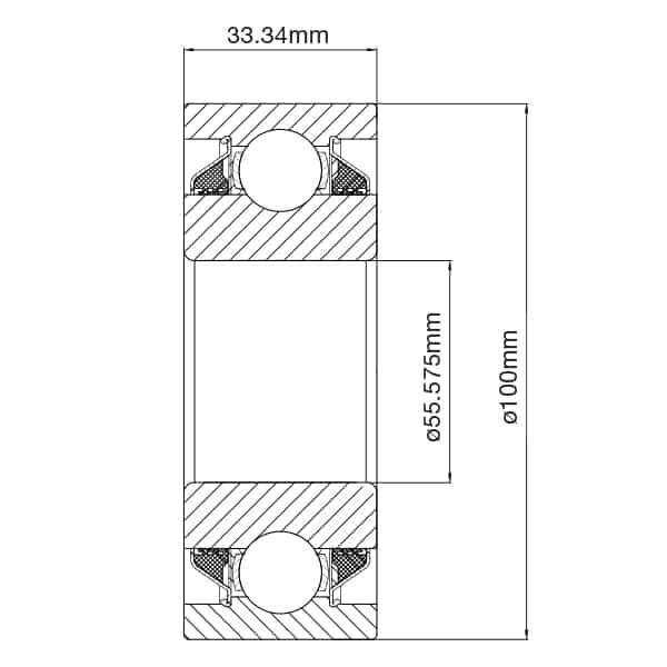 W211PP2 Round Bore Agricultural Bearing 100mm x 55.575mm x 33.34mm image 1
