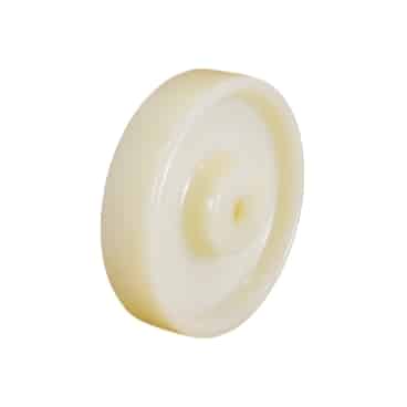 200mm White Nylon Plain Bore Wheel | NY800-020WHT image 0
