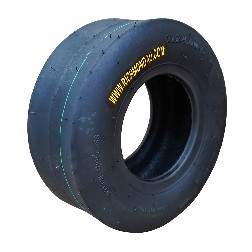 11 X 4.00-5 4PR Tubeless Slick Tread Mower Tyre (TY11-400-5SLK) image 1
