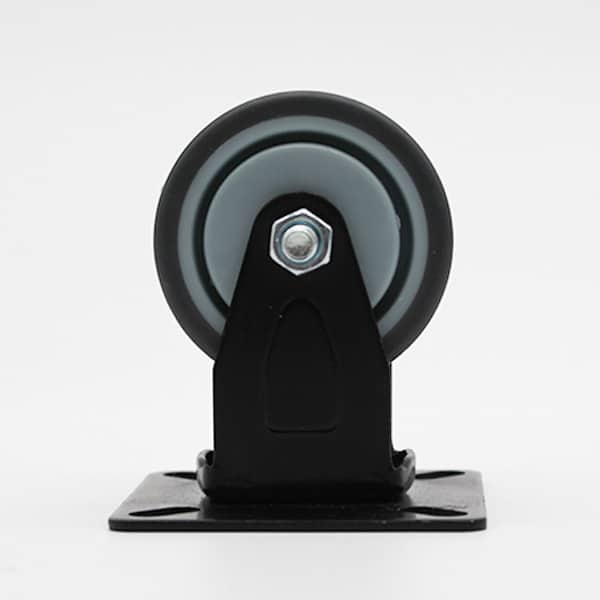 50mm Grey Rubber Wheel 30kg Capacity Rigid Castor (R2215) image 2