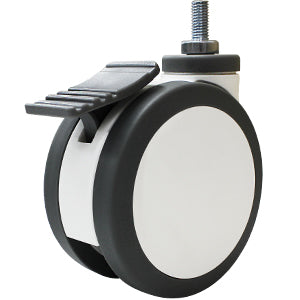 125mm Polyurethane Wheel 100kgs Capacity Medical Castor With Breaker (S5313B) image 0