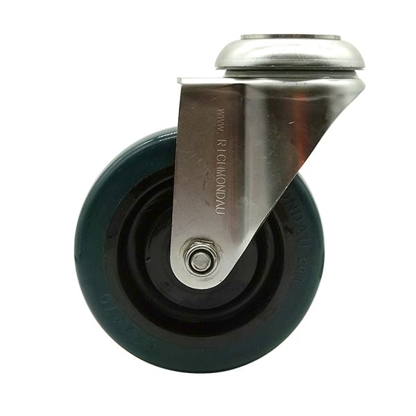 100mm Rebound Rubber Swivel Castor (S4418) image 3