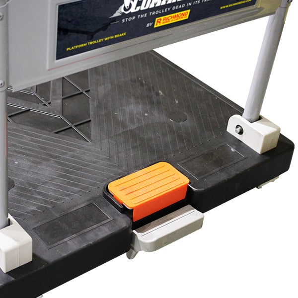 900 x 600mm Folding Platform Trolley with Pedal/Foot Brake | PFR044 image 8