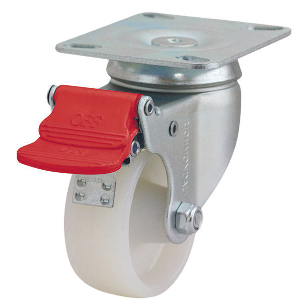 Richmond Castor Swivel with Nylon 75mm Wheel and Brake (S3102B) image 0