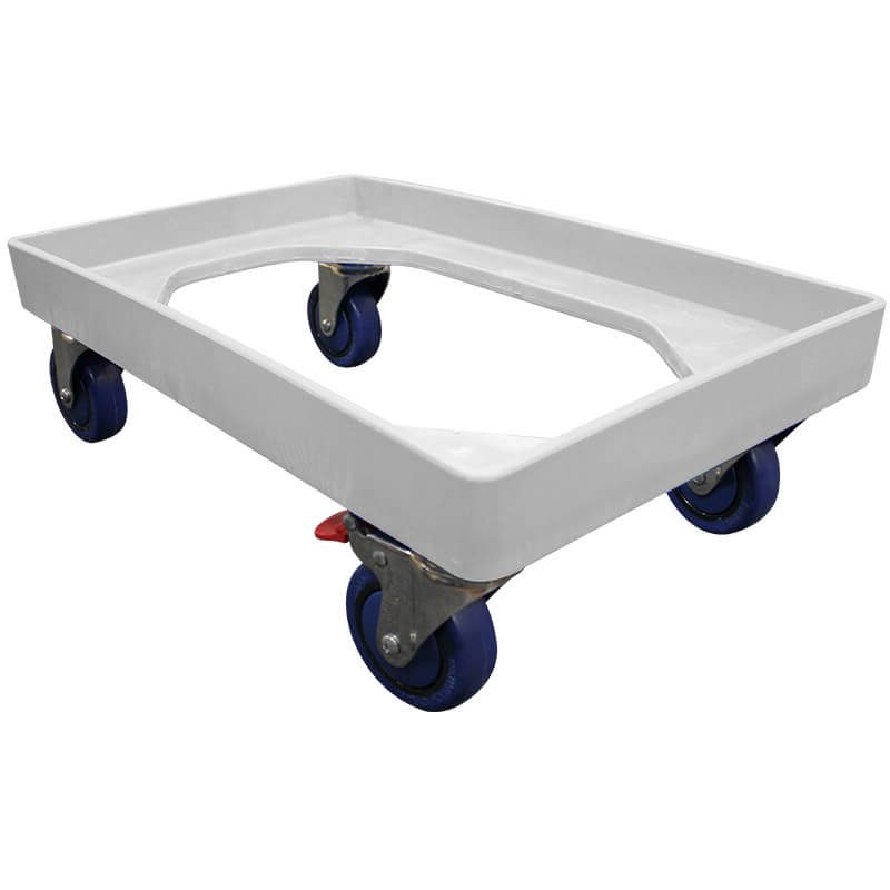Crate Skate Tub Dollie with 75mm, 100mm or 125mm Wheels - White image 0