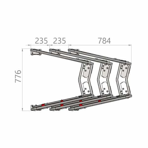 4 Sided Roll Cage with 2 Half Doors + 1 Full Door - A Base (RCR400) image 6