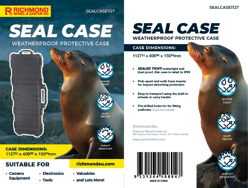 Seal Case - 1127x406x155mm Weatherproof Equipment Case (SEALCASE1127) image 13