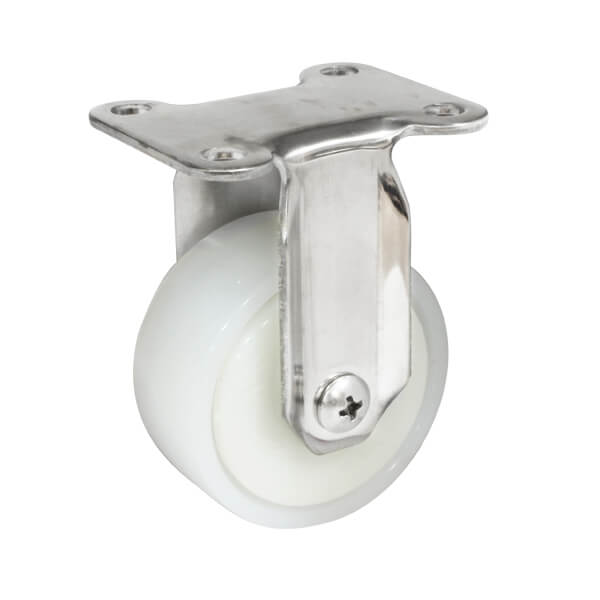 50mm S/S Rigid Nylon Wheel Castor (R263) image 0