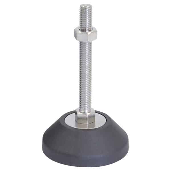 M12 Mild Steel Fixed Foot Adjustable Levelling Feet | LVR8012100F image 0