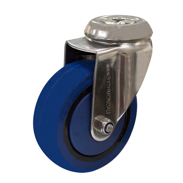 100mm Rebound Rubber Swivel Castor (S4491) image 0