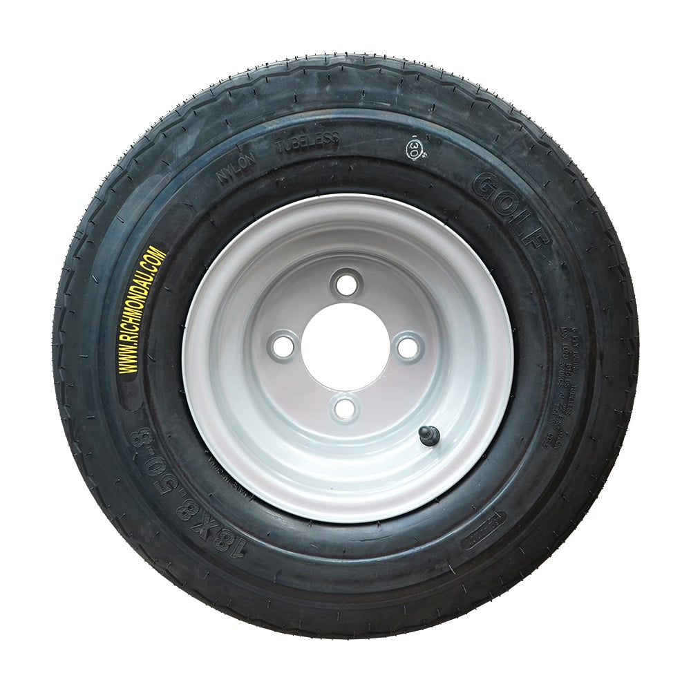 18 X 8.50-8 Pneumatic Wheel With Mini 4 Stud Pattern Rim And Golf Buggy Tyre (PN18-850-8MN) image 3
