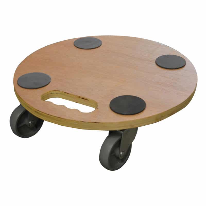 Furniture Dolly | Round Timber Deck 370mm | SKR011 image 0