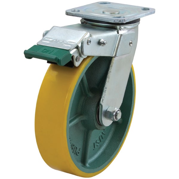 Richmond Castor Swivel with 200mm Polyurethane Tyred Wheel and Directional Lock (S8851D) image 0