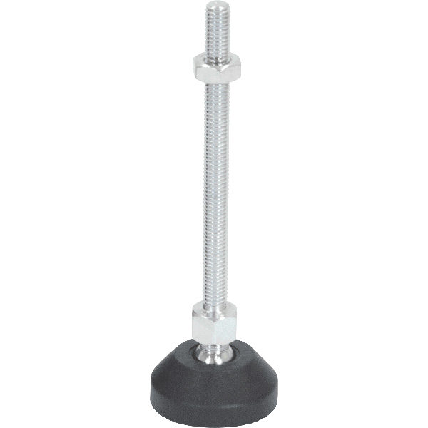 M8 Mild Steel Ball Joint Adjustable Levelling Feet | LVR4008100S image 0