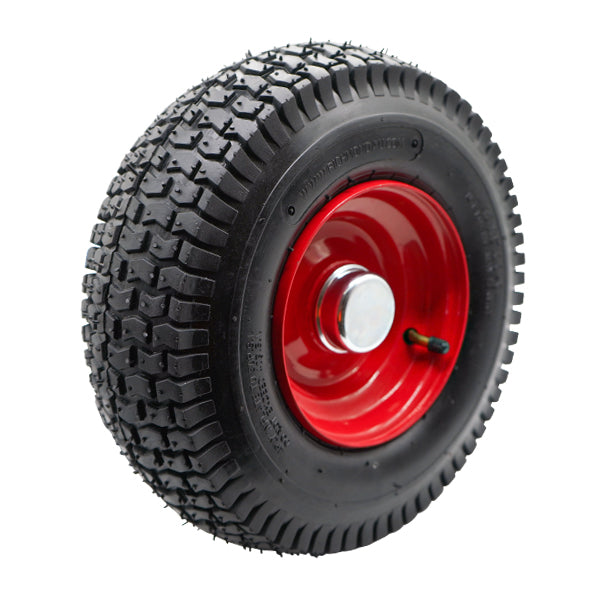 320mm Steel Centred Offset Pneumatic Wheel | 1" Axle Diameter (PN1276-1BB) image 0