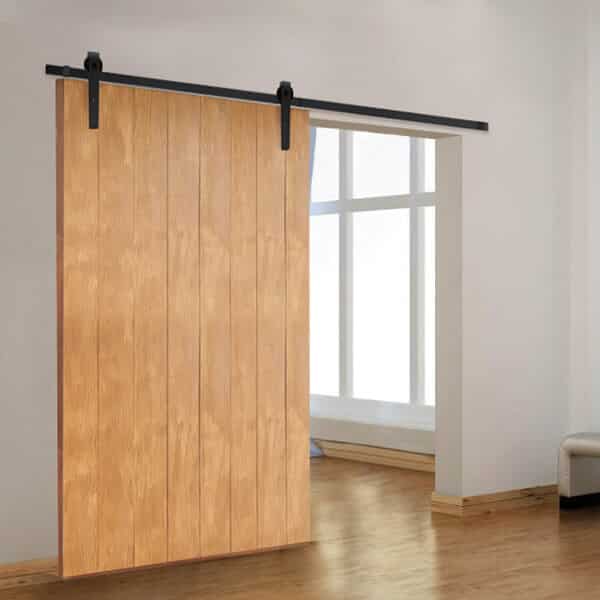 Country Style Black Steel 3m Barn Door Hardware Kit (BHR005) image 0