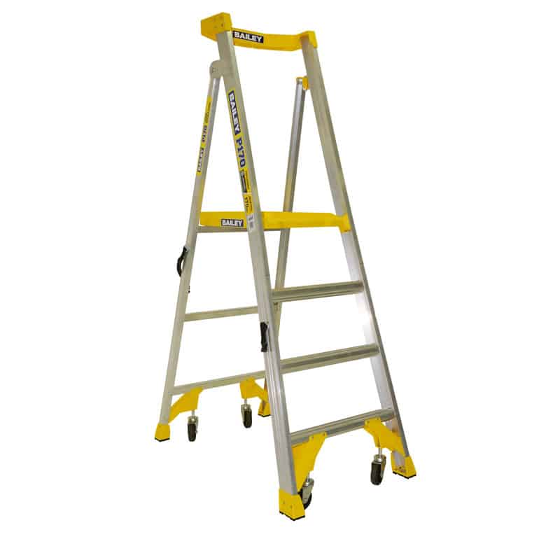 Bailey Aluminium Platform 4 Step Ladder 170KG | P170-4 FS13539 image 0