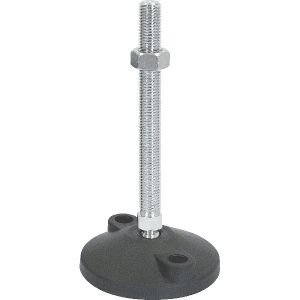 M16 Mild Steel Bolt Down Adjustable Levelling Feet | LVR10016150B image 0