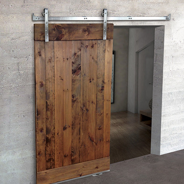 Heavy Duty Barn Door Rail Kit with 90mm Rollers (BHR023090KIT ) image 1