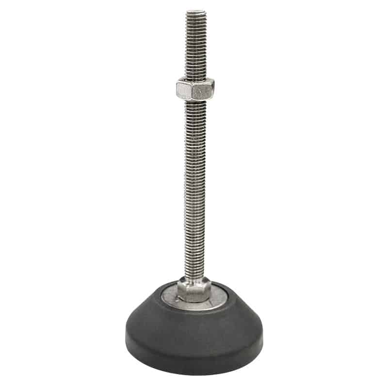 80mm X M12 Levelling Feet  Fixed Foot Stainless Steel (LVR8012150FSS) image 0