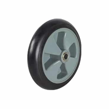 250mm Elastic Rubber Flange Bearing Blk Tyre Richmond Wheel | ER1006-M20 image 0