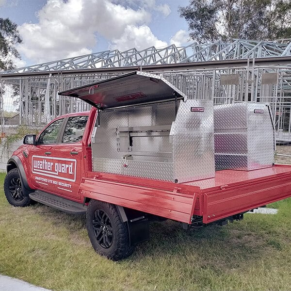 WEATHER GUARD Aluminium Upright Ute Box 1500 x 600 x 800mm (UT10011-CL) image 3