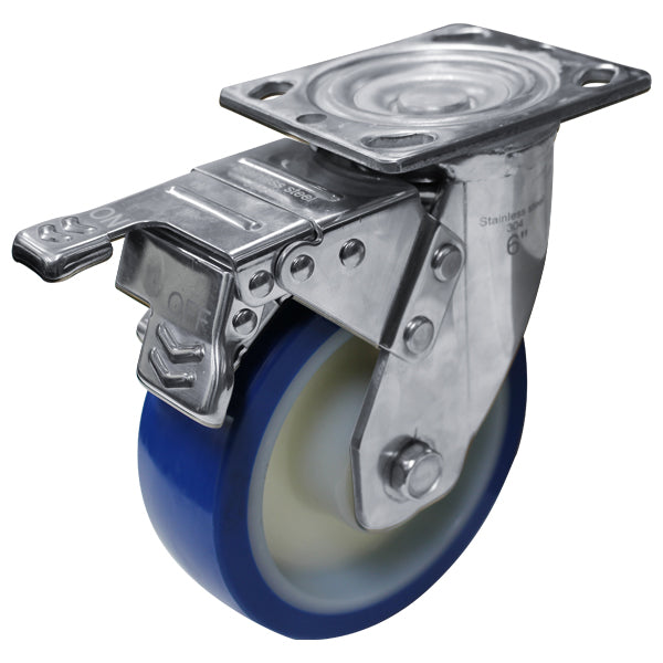 150mm Reb Poly Wheel 300kg Capacity Castor (S6382SLB) image 0