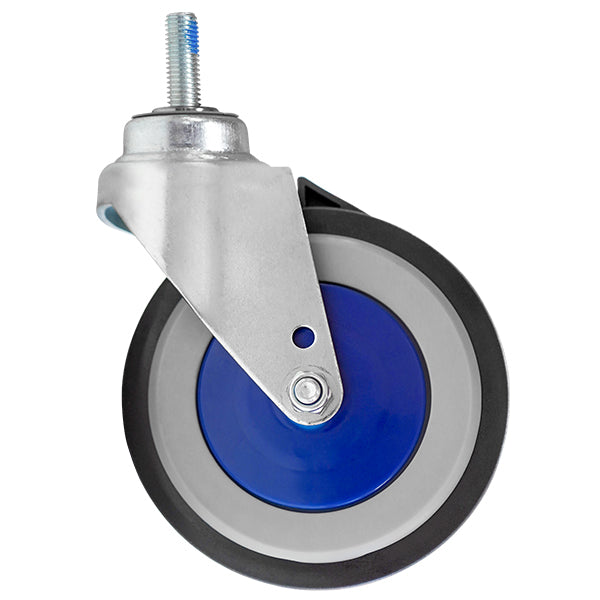 125mm Polyurethane Travelator Castor | 55mm Thread (S5166) image 1