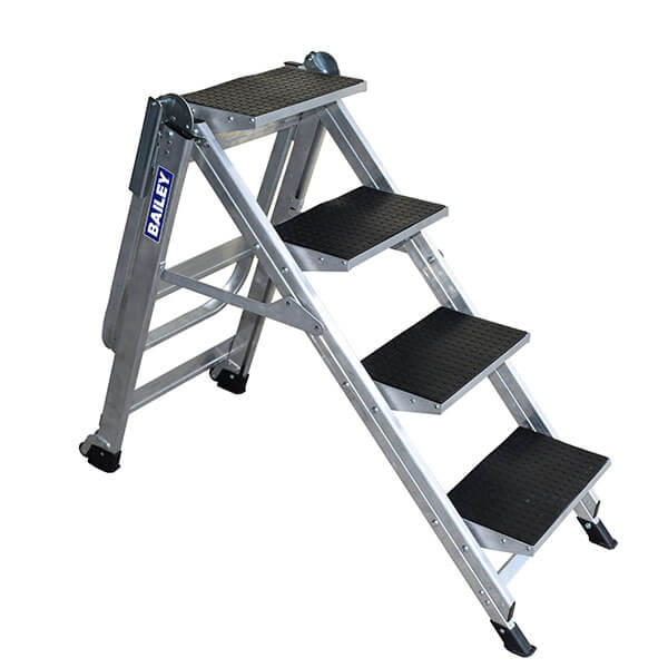 Bailey Stairway Ladder 4 Step with Handrail | FS13752 image 1