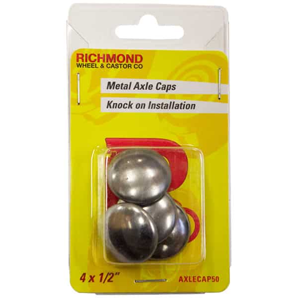 Pack of 4 Axle Caps to Suit 5/8" Size Axles (AXLECAP625) image 0