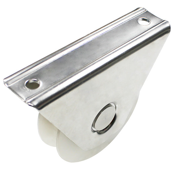 88mm Stainless Bottom Mount Nylon Gate Track Wheel (GTR238) image 1