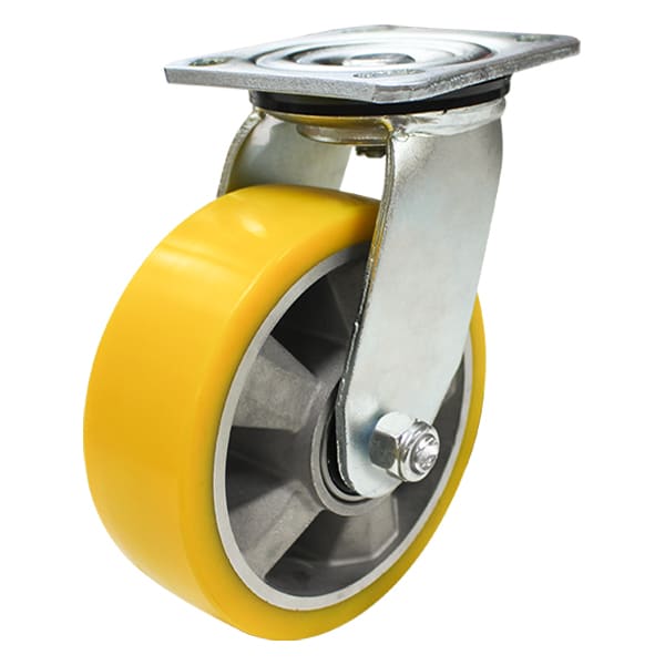 150mm Crowned Poly Aluminium Castor 500kg Capacity (S6274) image 0
