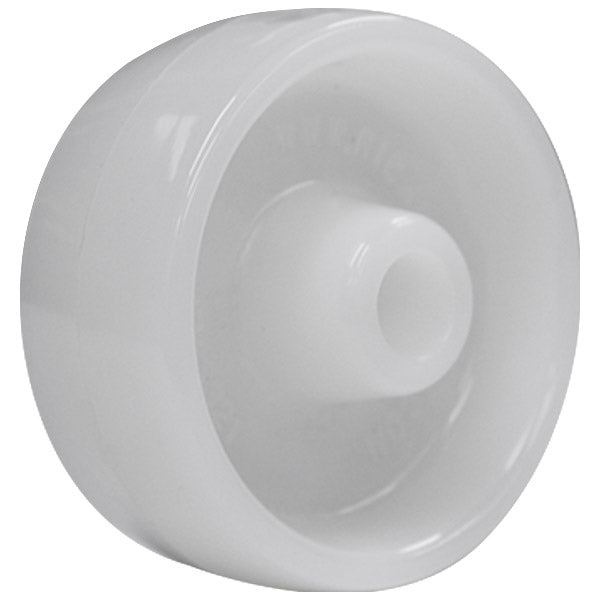 75mm White Nylon Plain Bore Wheel | NY3321-50WHT image 0