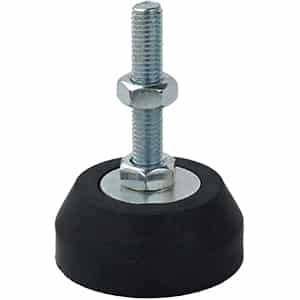 50mm X M10 Rubber Fixed Leveling Foot (LVR118) image 0
