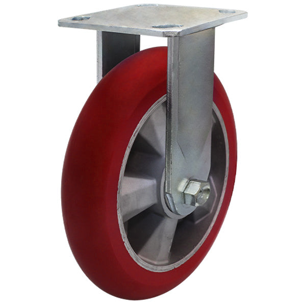200mm Donut Profile Poly on Aluminium Wheel Castor 250kg Capacity (R8825) image 0
