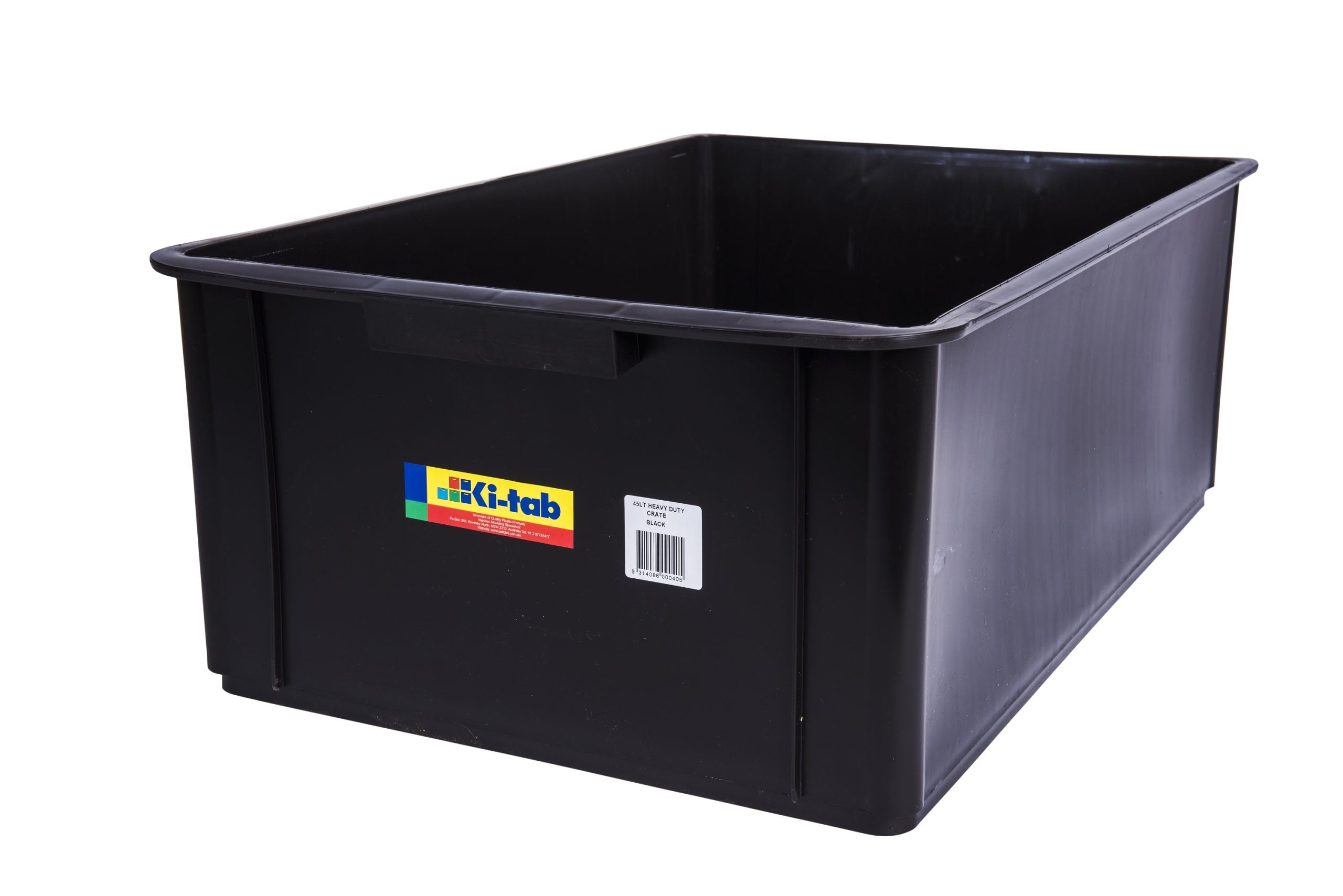P047BLK Black 45 Litre Crate