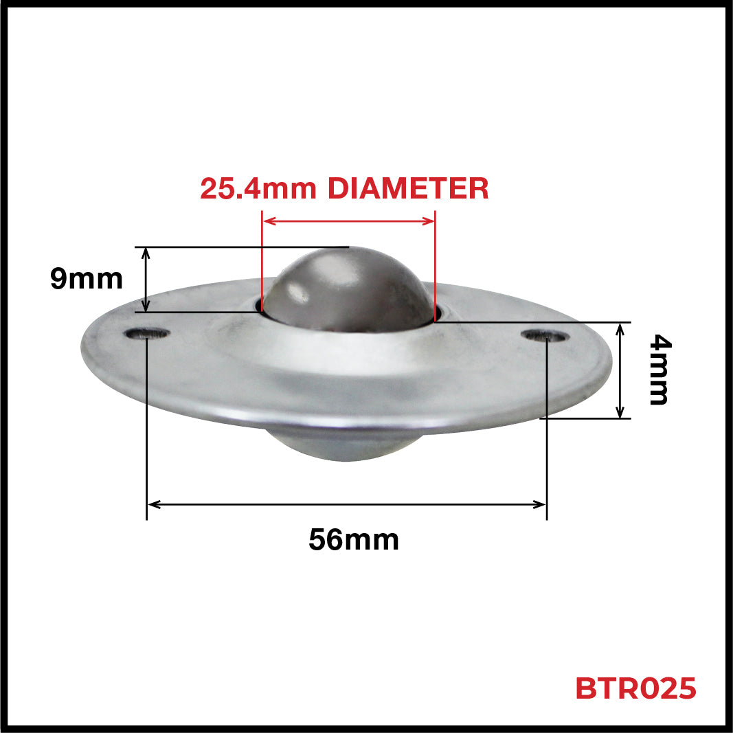 Richmond Mild Steel Ball Transfers 45kg Capacity | BTR025 image 1