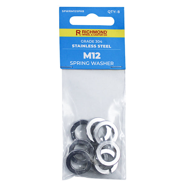 M12 Stainless Steel Spring Washer - 8Pack (SPWRM12SPK8) image 0