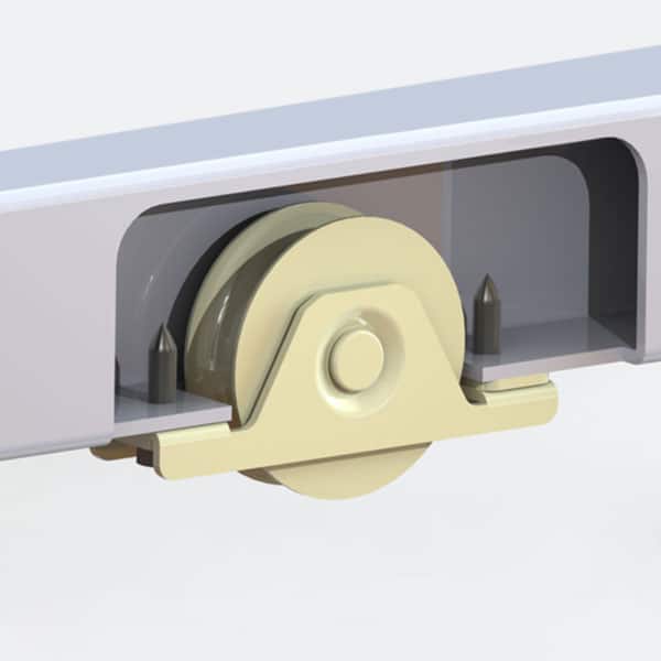 88mm Stainless Recessed Nylon Gate Track Wheel (GTR236) image 8