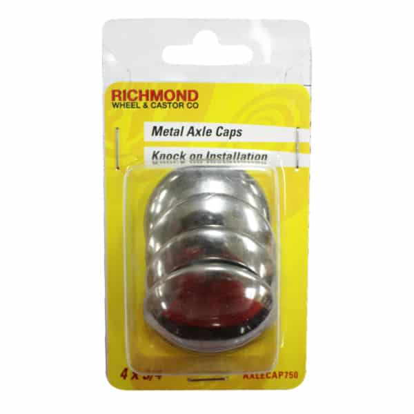 Pack of 4 Axle Caps to Suit 3/4" Size Axles (AXLECAP750) image 0