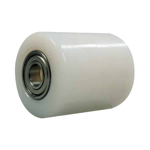 82 x 100mm Nylon Roller | 25mm Axle Diameter (NY417-M25WHT) image 0