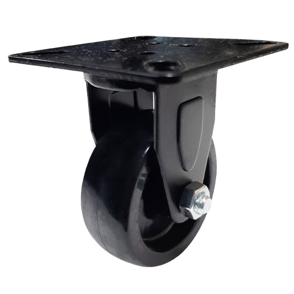 50mm Black Nylon Wheel 30kg Capacity Rigid Castor (R2213) image 0