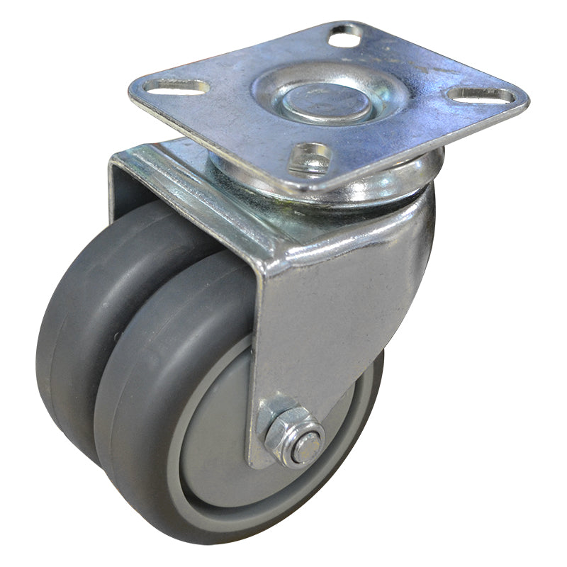 Richmond Castor Swivel with Institutional Rubber 75mm Twin Wheels (S3718) image 0