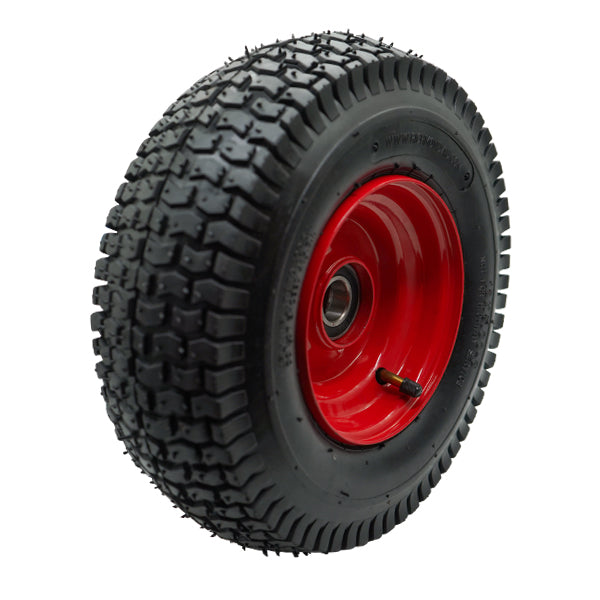 320mm Steel Centred Offset Pneumatic Wheel | 1" Axle Diameter (PN1276-1BB) image 4