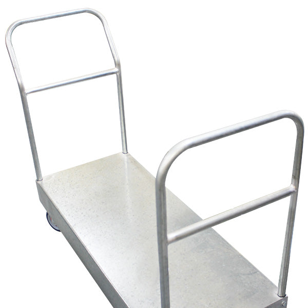 Wide 6 Wheel Stock Platform Trolley Twin Handle | PGR300 image 1