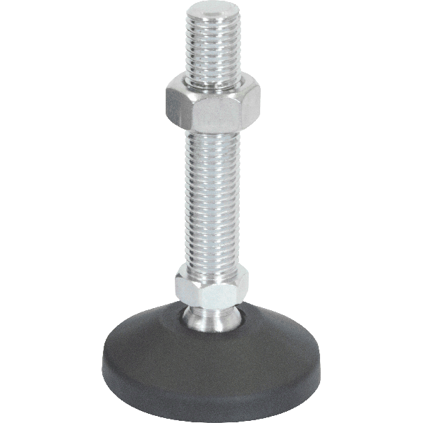 M20 Mild Steel Ball Joint Adjustable Levelling Feet | LVR8020100S image 0