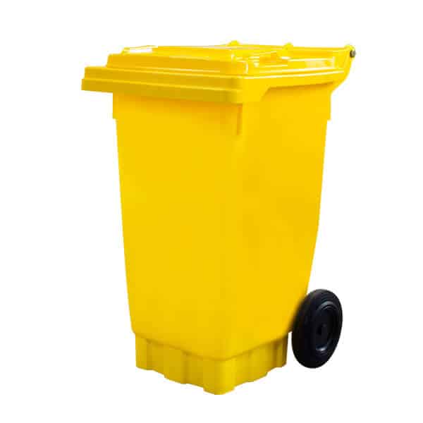 140 Litre Yellow Wheelie Bin | WGR023 image 0