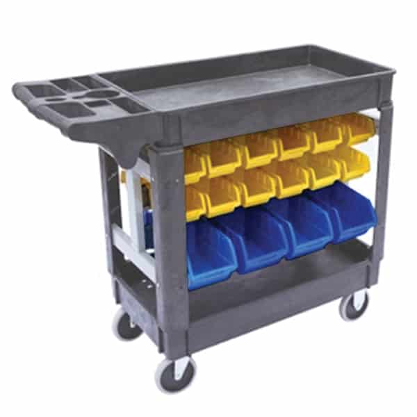 250kg 2 Warehouse Order Picker Trolley 1185x650x855mm (SPR006) image 2