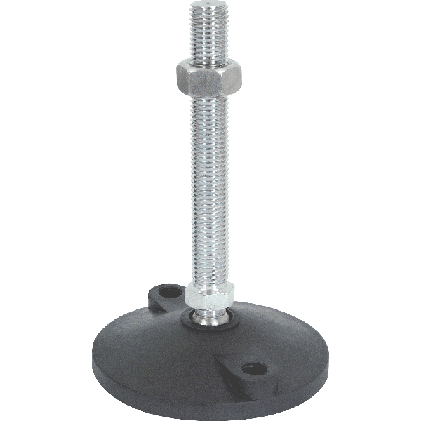 M20 Mild Steel Bolt Down Adjustable Levelling Feet | LVR12720150B image 0